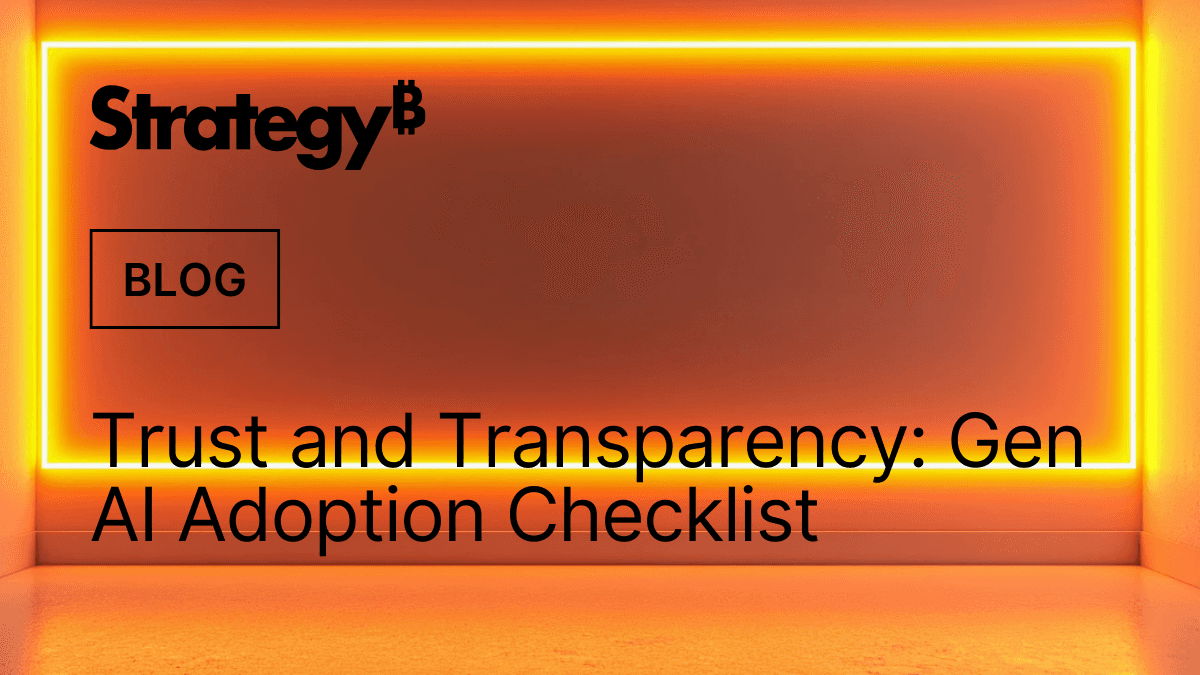 Video: Trust and Transparency: Gen AI Adoption Checklist