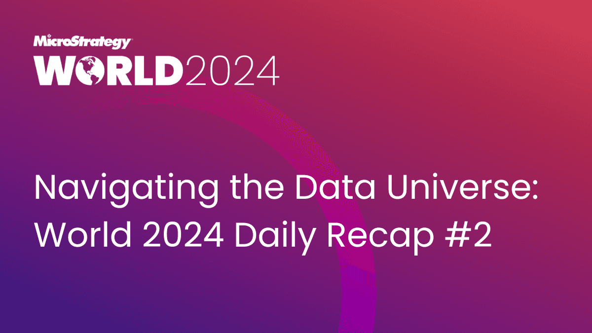 Video: Navigating the Data Universe: World 2024 Daily Recap #2