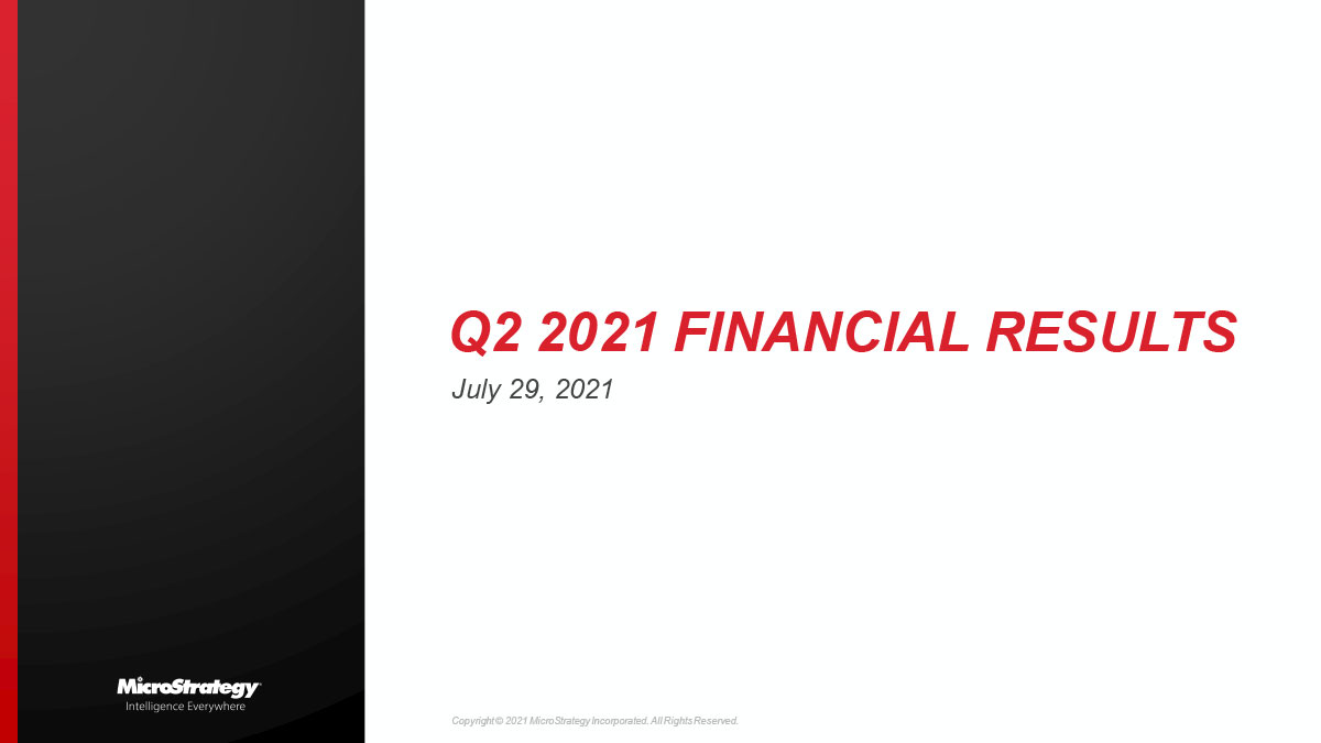 Second Quarter 2021 Earnings Presentation