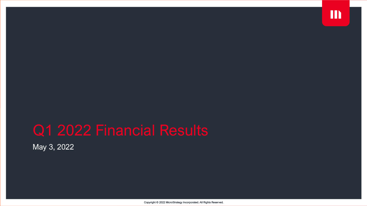 First Quarter 2022 Earnings Presentation