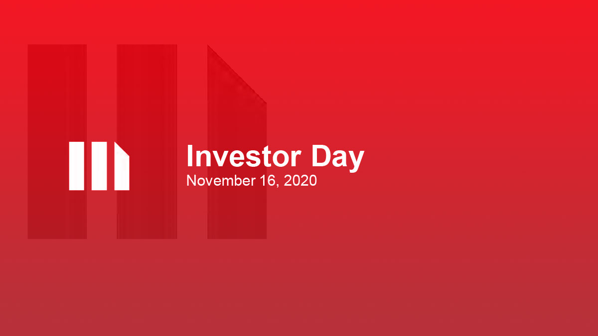 Investor Day 2020 Presentation