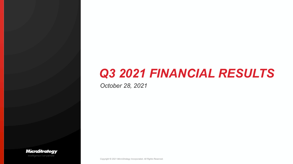 Third Quarter 2021 Earnings Presentation