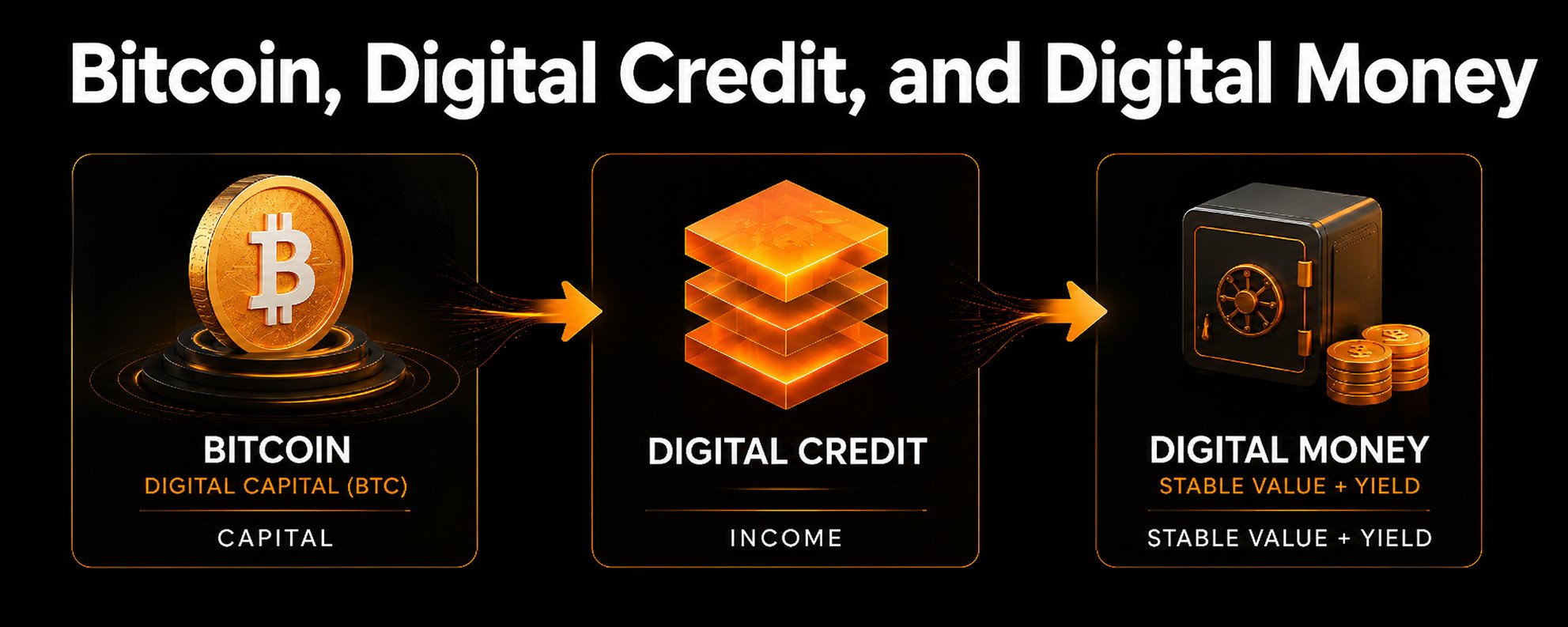 Bitcoin, Digital Credit, and Digital Money