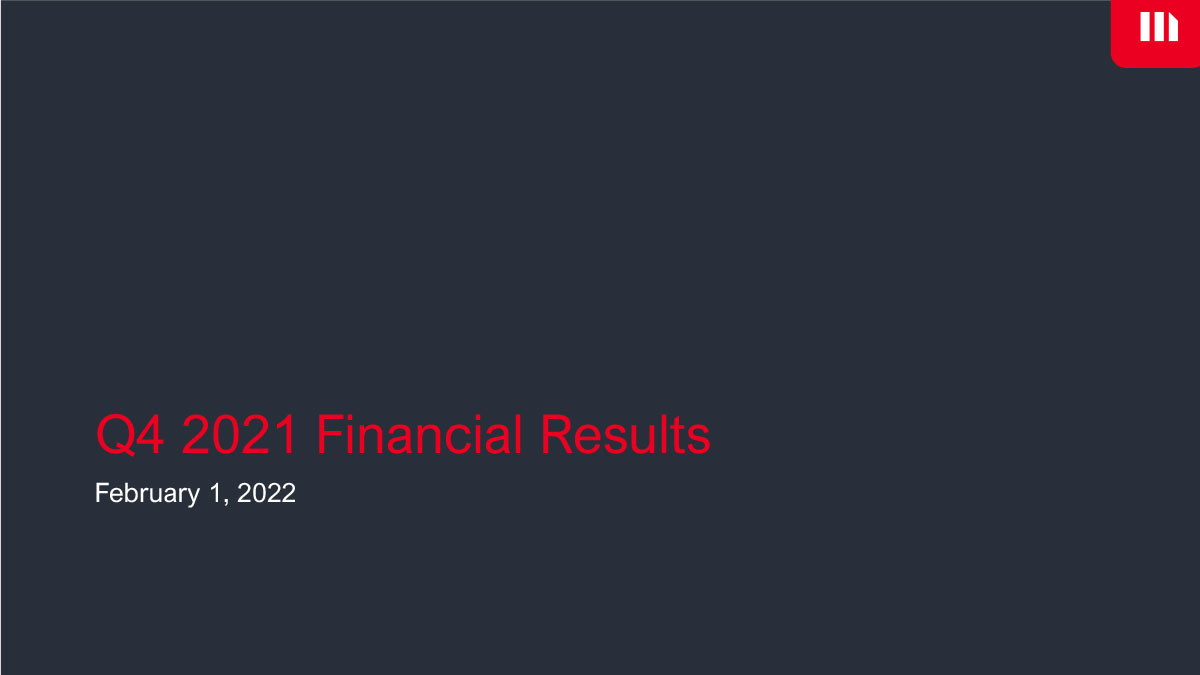 Fourth Quarter 2021 Earnings Presentation